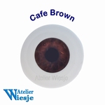 630100 - Eyes : Polyglass ogen Cafe Brown -Soon available